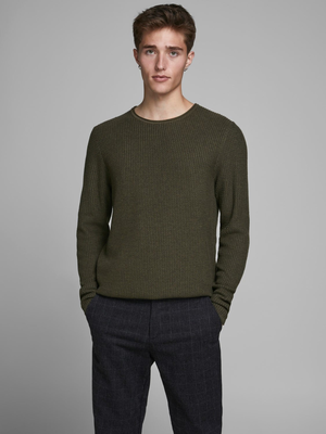 Jack & jones carlos knitwear, Olive, medium