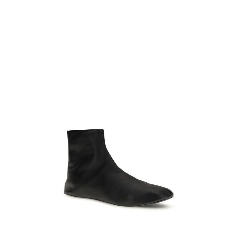 Black lamb ovis aries aries ankle boots-null