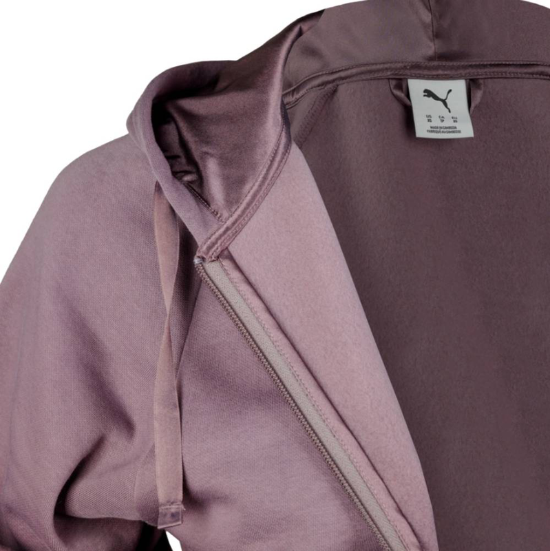 Essentials elevated satin fz hoodie fleece-null
