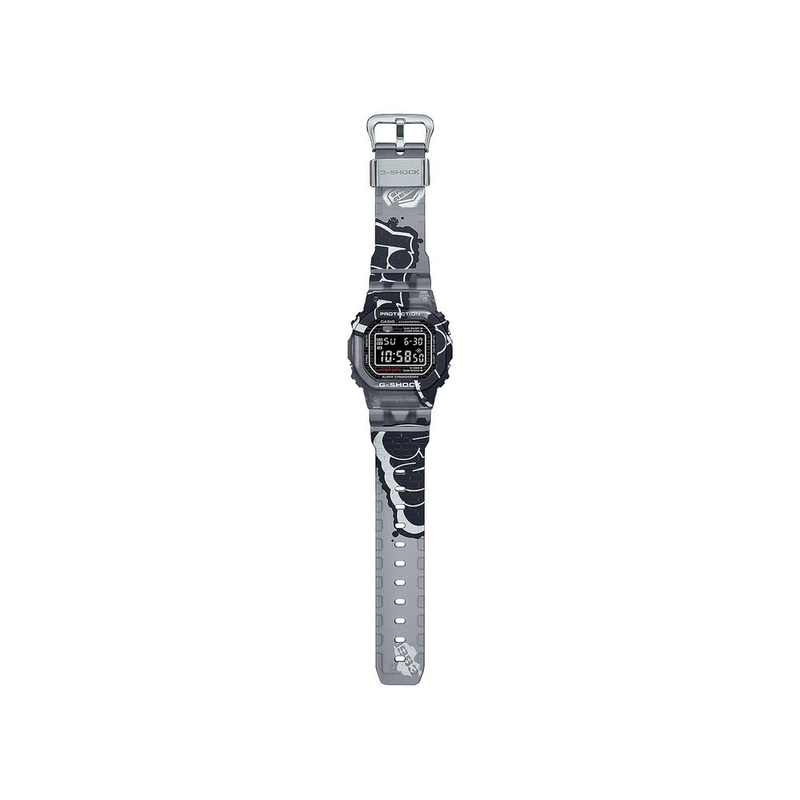 Gray resin digital watch-null