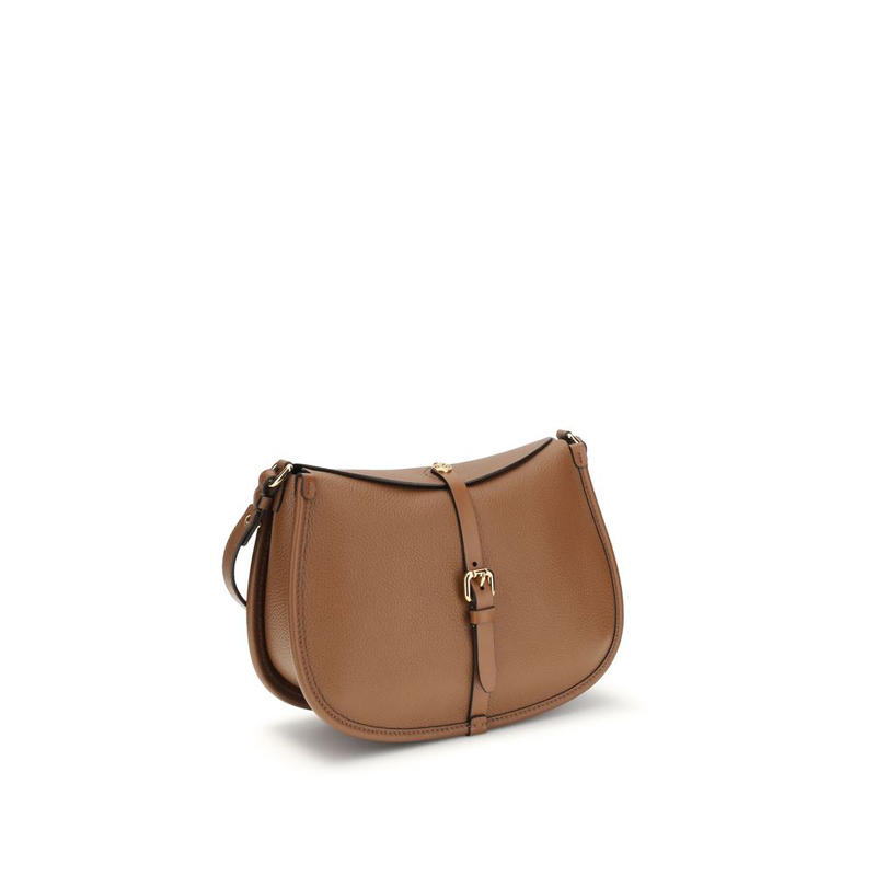 Brown calf leather bos taurus shoulder bag-null