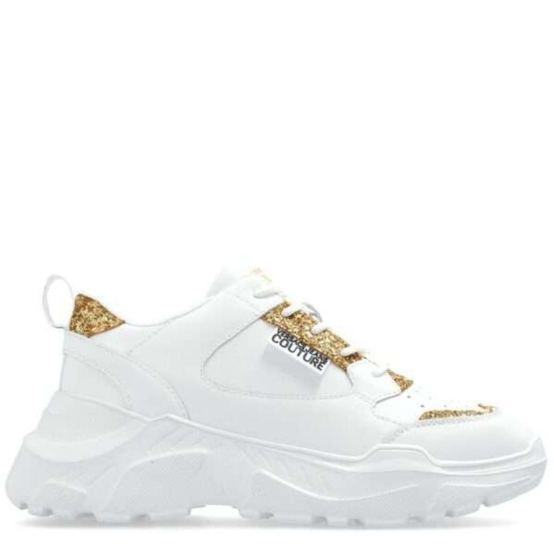 Versace jeans glitter sneakers - white-null