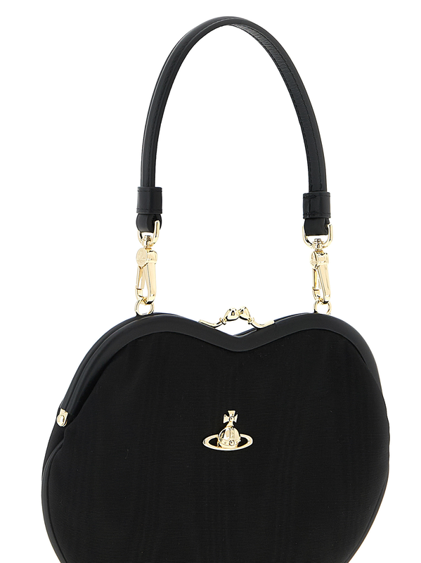 Black viscose handbag-null