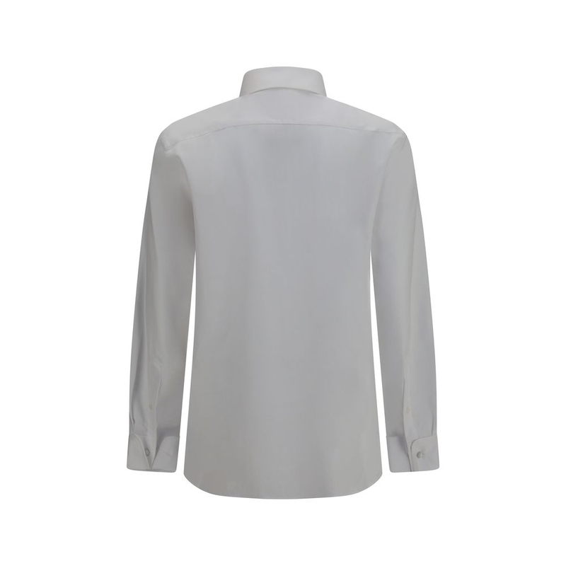 White cotton dress shirt-null