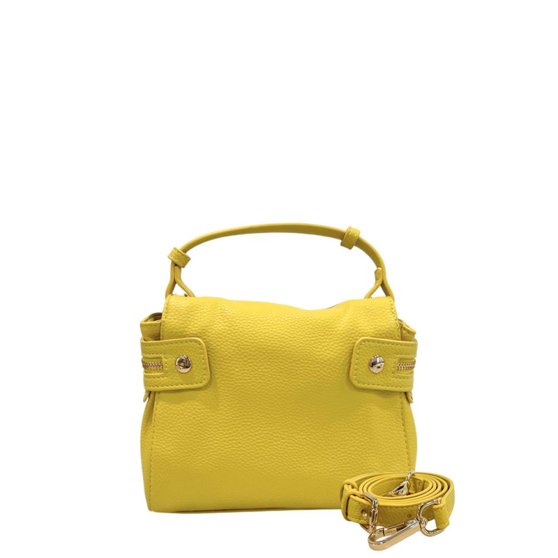 Yellow pu women handbag-null