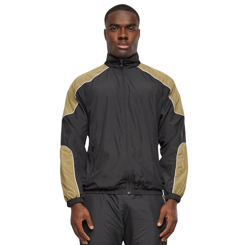 Urban classics piped track men jacket black tb6646-00007 image number null