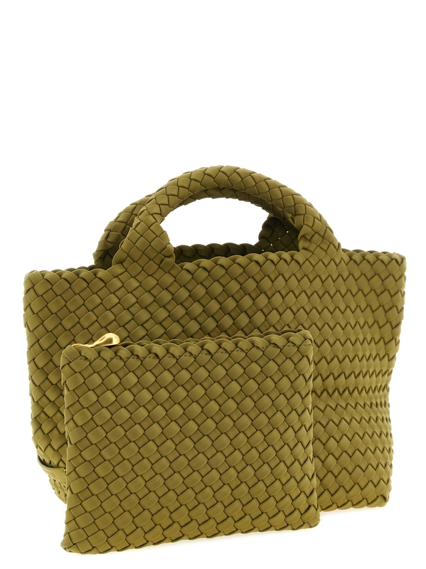 Bicolor nylon handbag-null