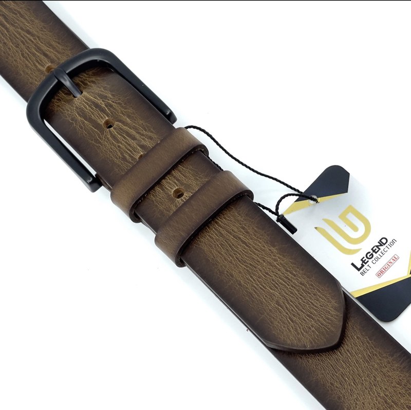 Leather embossed belt image number null