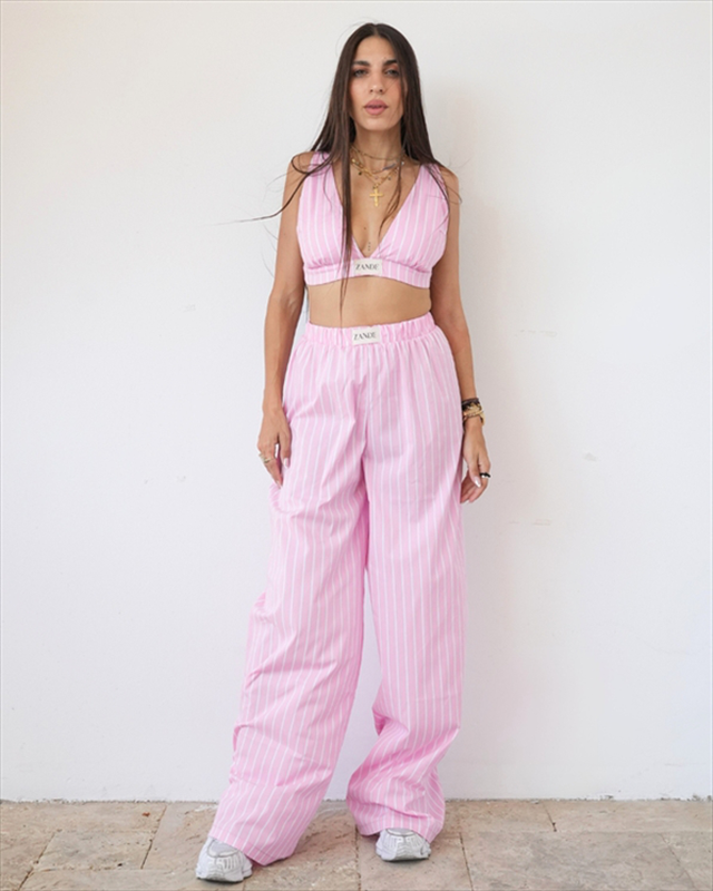 Product image: Zande daisy poplin stripped bralette an110-2-null