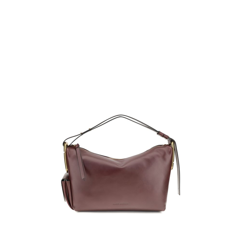 Bordeaux calf leather bos taurus shoulder bag-null