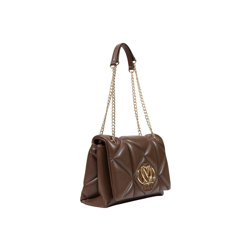 Brown polyethylene handbag-null