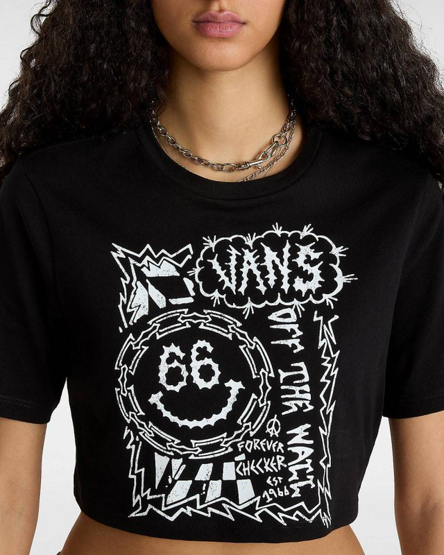 Vans forever checker crew crop top-null