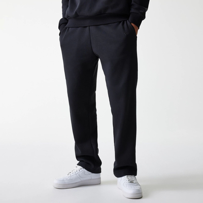New era black straight leg joggers, Black, medium