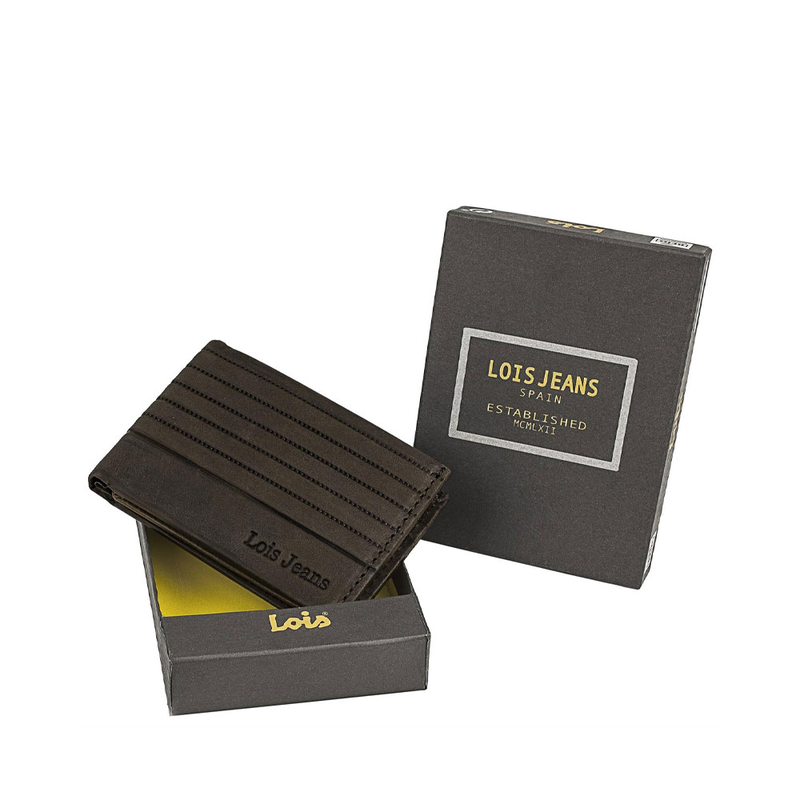 Product image: Πορτοφόλι ανδρικό δερμάτινο lois 202286-02 καφέ-null