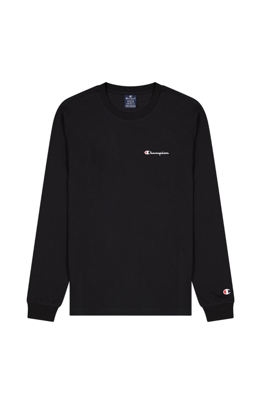 Champion men crewneck long sleeve t-shirt (219215)-black-null