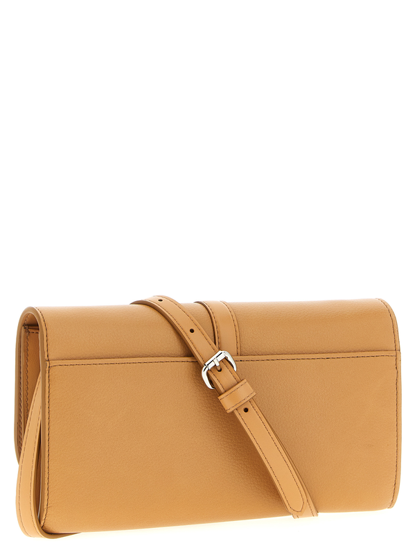 Beige polyamide cardholder-null