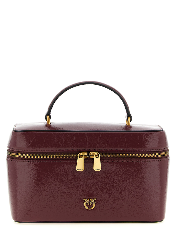 Bordeaux calfskin handbag-null
