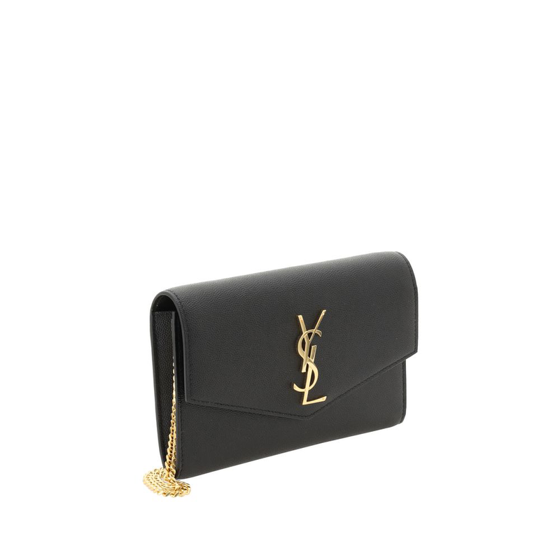 Black calf leather bos taurus clutch bag-null