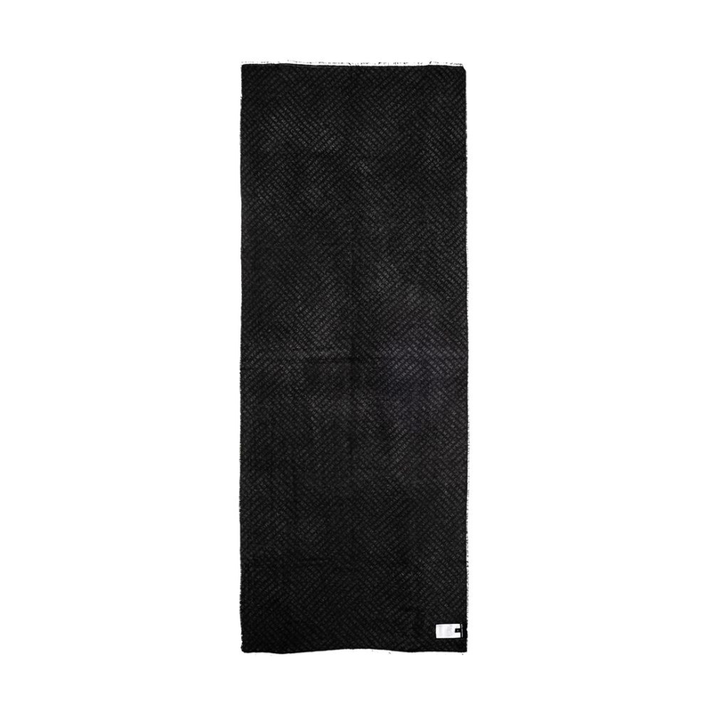 Black viscose scarf-null