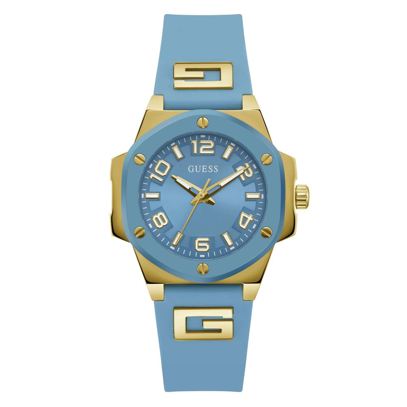 Blue synthetic bracelet watch-null