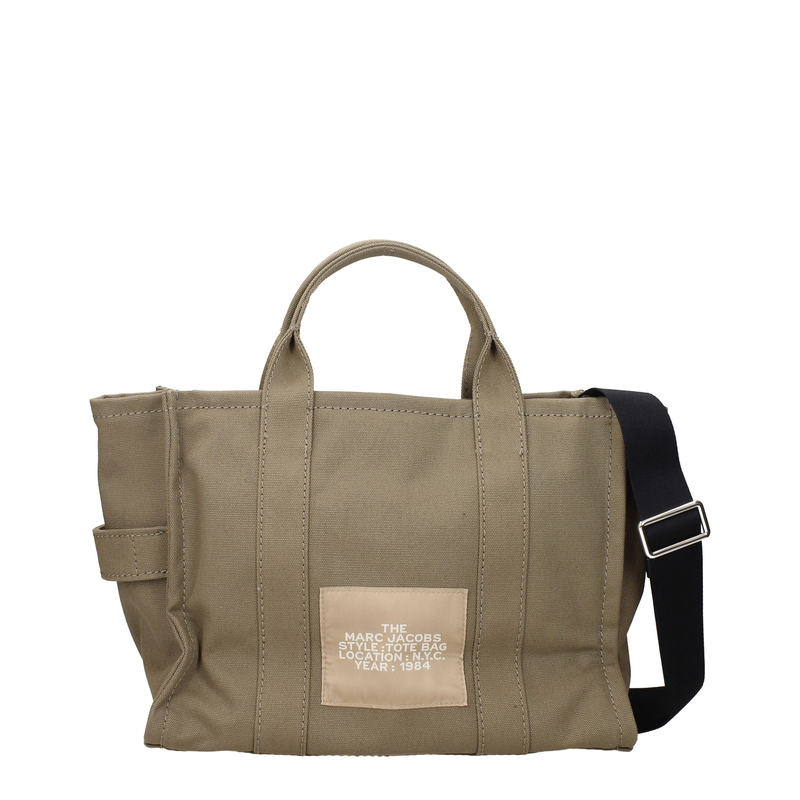 Green fabric handbag-null