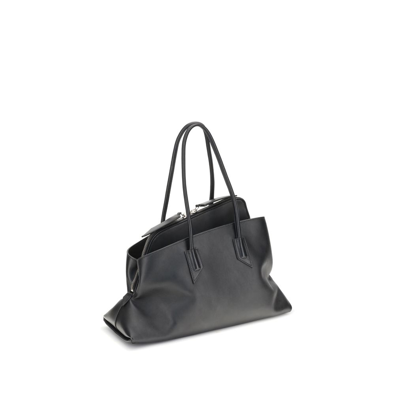 Black calf leather bos taurus shoulder bag-null