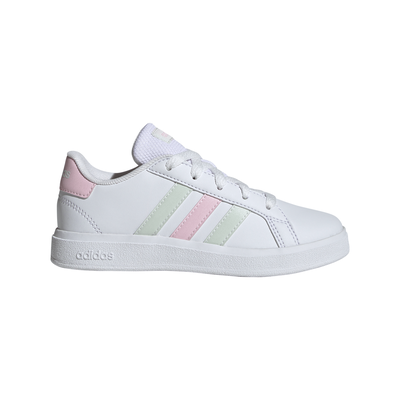 Adidas girl's grand court lifestyle tennis lace-up shoes