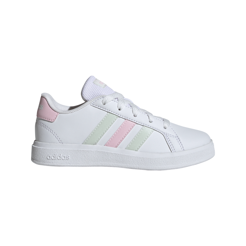 Adidas girl's grand court lifestyle tennis lace-up shoes image number null
