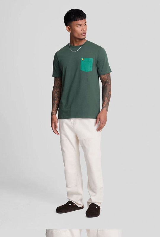 Lyle and scott tonal pockt tshirt image number null