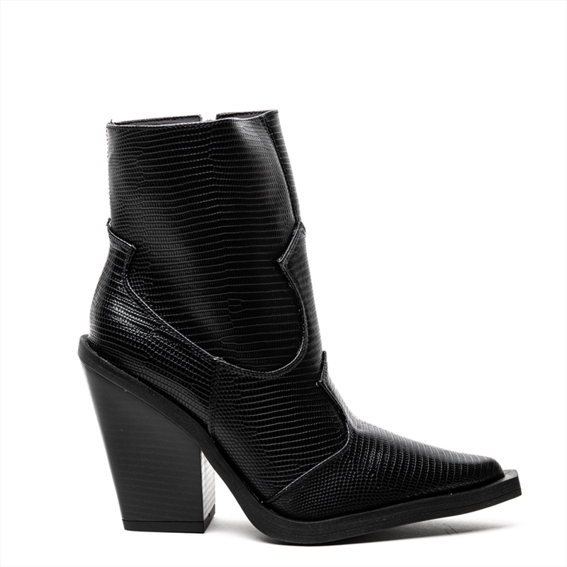 Product image: Zatz high heeled snakeskin style cowboy boots-null