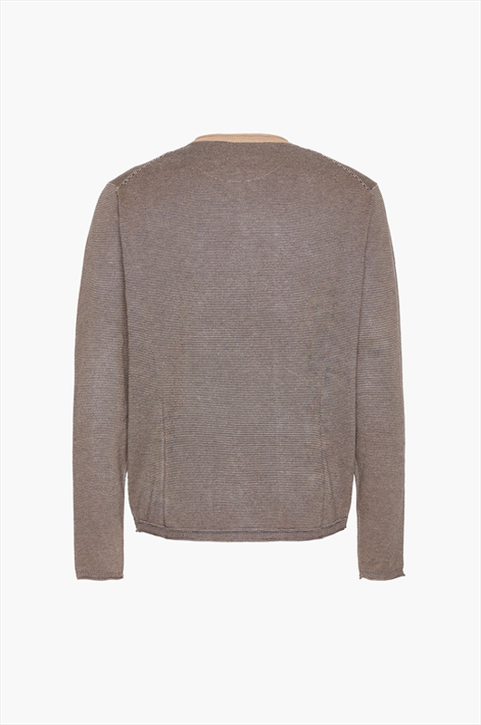 Hamaki melange double round neck knitwear image number null