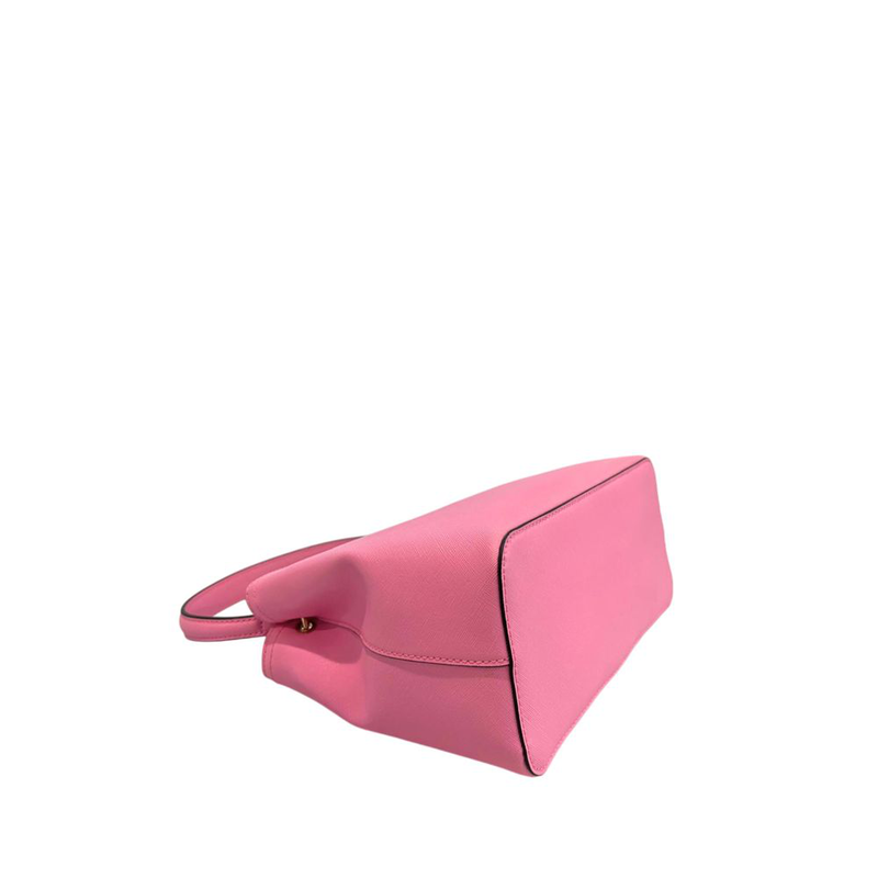 Pink pu women handbag-null