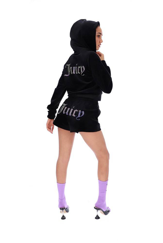 Product image: Juicy Couture tamia velour diamante track shorts-null