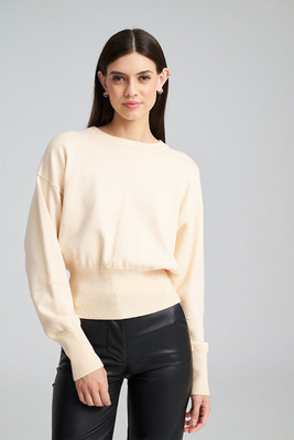 Estrella knitted top - mind matter, Vanilia, medium