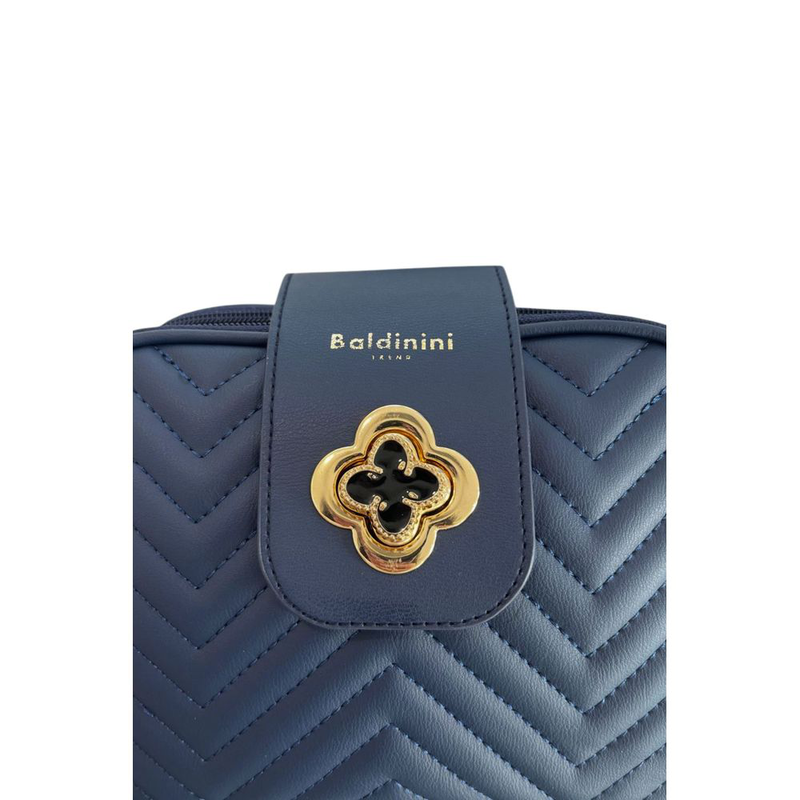 Blue pu women crossbody bag-null