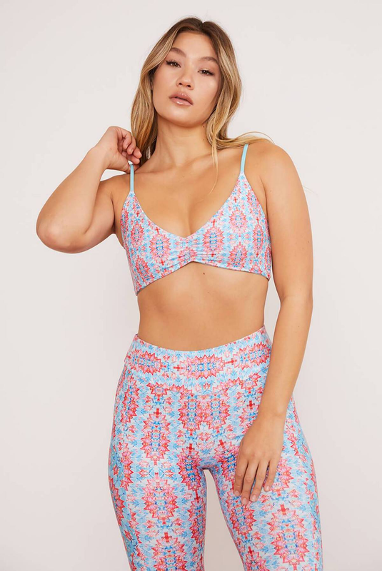 Wolven ruched top in amalfi-null