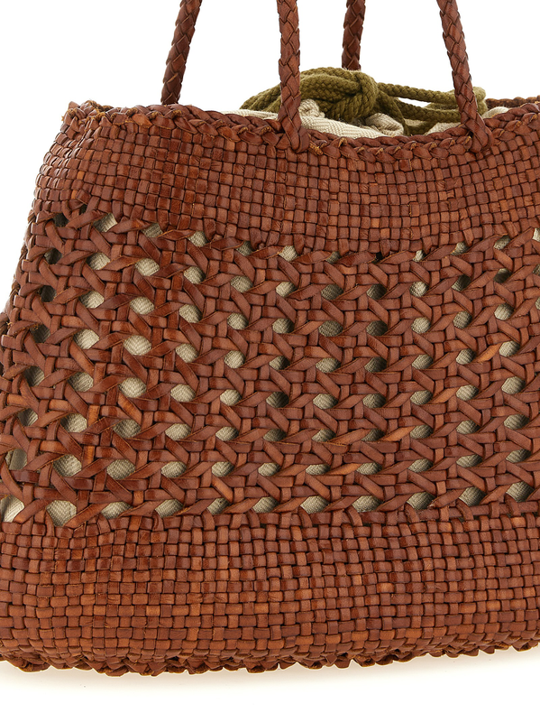 Brown calfskin handbag-null