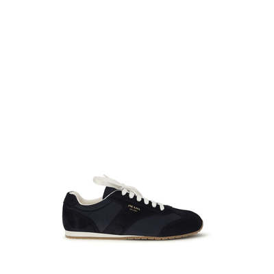 Blue calf leather bos taurus athletic sneakers, Blue, medium
