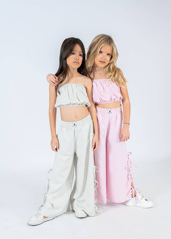 &Sigma;&epsilon;&tau; balloon crop top &kappa;&alpha;&iota; &pi;&alpha;&nu;&tau;&epsilon;&lambda;ό&nu;&iota; s-l-null