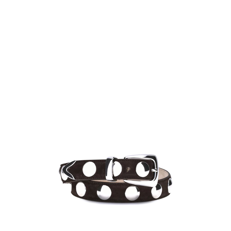 Brown calf leather bos taurus regular belt-null