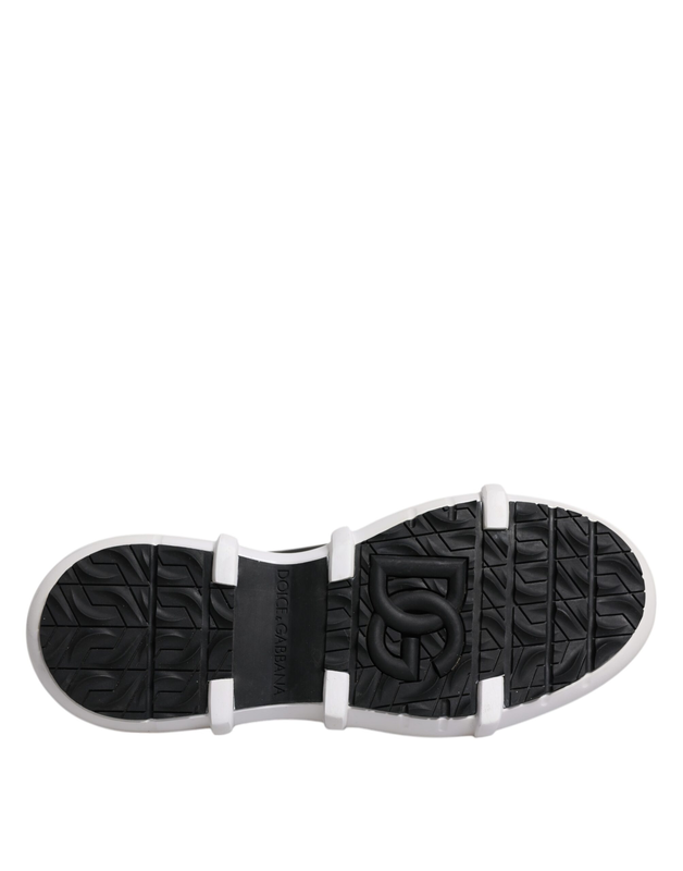 Black nylon galileo high top sneakers shoes-null