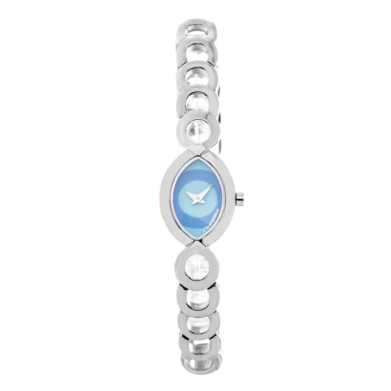 Silver stainless steel bracelet watch-null