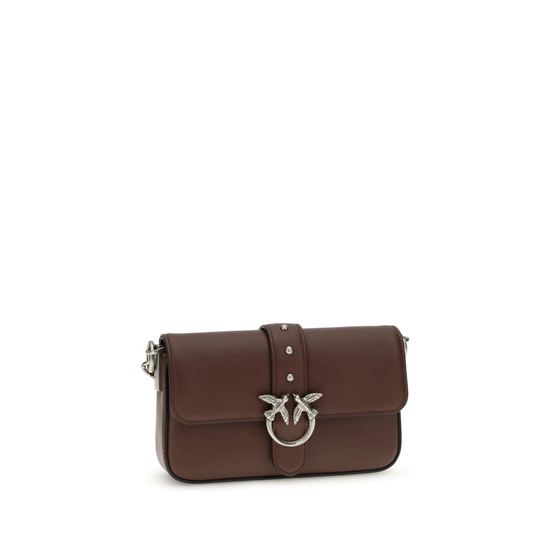 Brown calf leather bos taurus shoulder bag-null