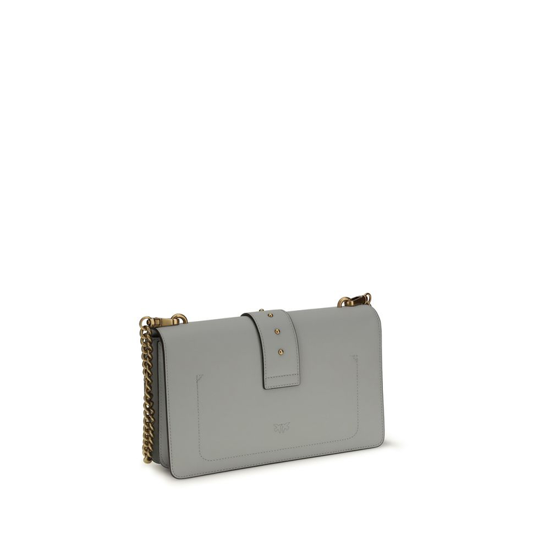 Gray calf leather bos taurus shoulder bag-null