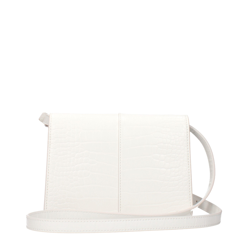 White polyethylene crossbody bag-null