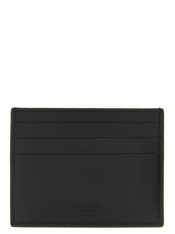 Black calfskin cardholder-null