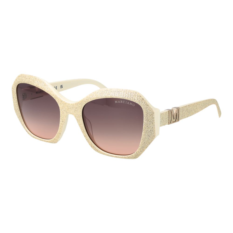 Beige plastic sunglasses-null
