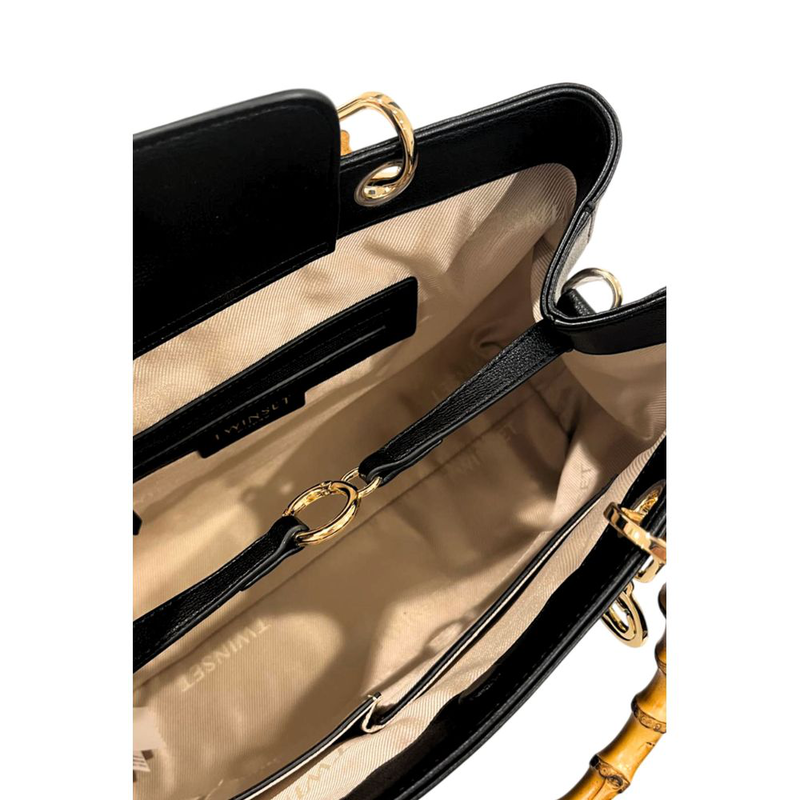 Black pu women handbag-null