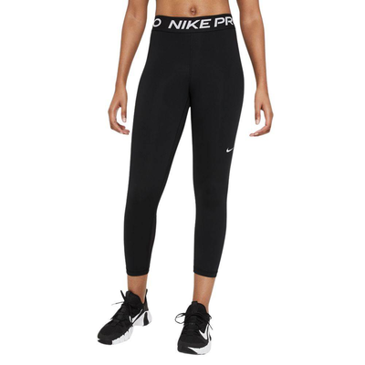 Pro 365 mid-rise crop-leggings, Black / White, medium