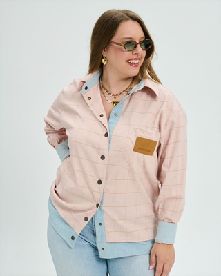 Project soma  aloe shacket am152351, Pink, medium